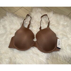 Gap Body Everyday T-Shirt Bra Lined Underwire Womens 36D Brown New Nwt
